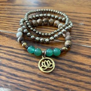 Set of Three Stretchy Bracelets